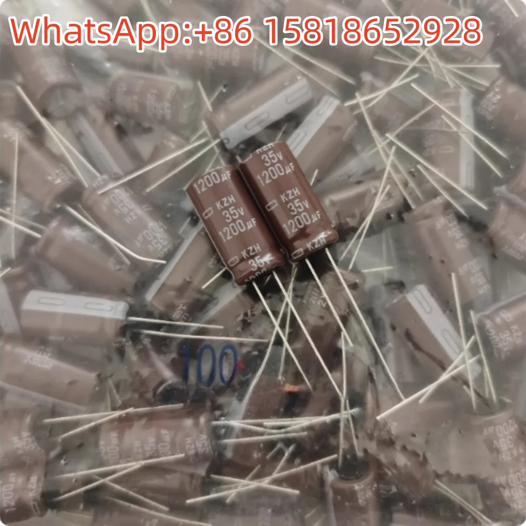 

10 шт. 35V1200UF 12,5X25 черный алмаз KZH высокочастотный оригинальный электролитический конденсатор с низким сопротивлением 1200UF35V