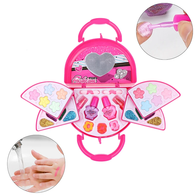 Kit de maquillage pour enfants pour petites filles - Cosmétiques lavables Princess |   Ensemble de jouets de maquillage pour tout-petits non toxiques