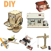 Robot Eating Coin Wooden DIY Educational Physics Experiment Toys STEM Project Science Education Aid Gift Science Experiment