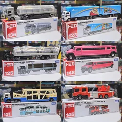 Takara Tomy Tomica Alloy Car Model Lengthened Boy Toy Rescue Project Bull Crane Cadillac Truck Children Car Holiday Gift Toys