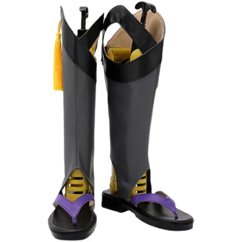 

RealCos Genshin Impact Scaramouche, обувь, ботинки, аксессуары для костюмов для косплея на Хэллоуин, реквизит