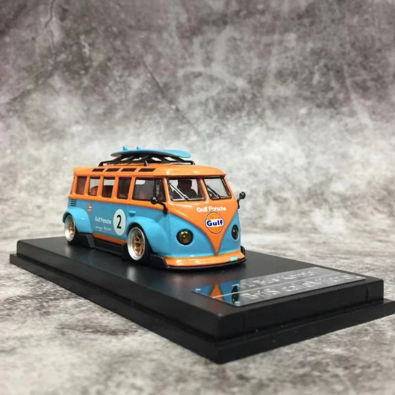 BSC 1:64 T1 Bus vehículo fundido a presión, modelo de autobús, colección de coches, Colección Gulf Verson