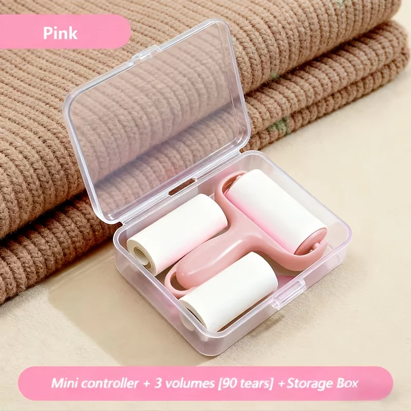 1Pcs Pocket Travel Portable Lint Remover — Mini Lint Roller, Suitable for Cleaning Pet Hair, Essential for Outdoor Travel, Business Trips, Home Use, and in the Car