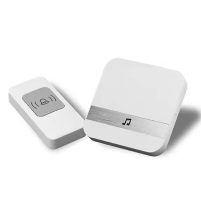 Timbre inalámbrico con batería AA088, timbre de puerta resistente al agua, receptor remoto, botón Digital inalámbrico, enchufe estadounidense