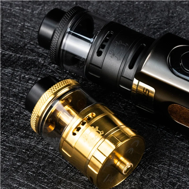 ถัง RTA แบบกระต่ายอ้วนแท้ความจุ5.5มล. ระบบการไหลของอากาศแบบคู่ RTA พร้อม0.37ohm Ni FAT clapton