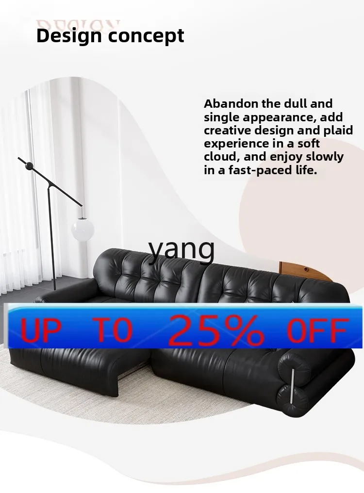 

Lmm electric adjustable retractable sofa living room straight row black leather sofa bed