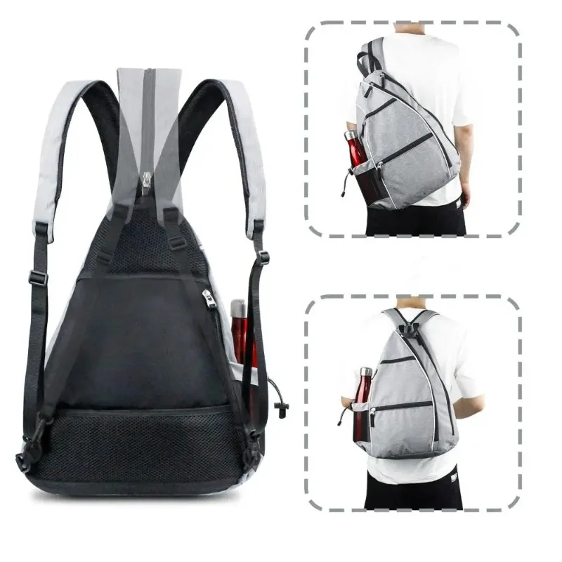 Portable Adjustable Pickleball Rackets Backpack Tennis Sports Pickleball Paddle Bag Racquetball Pickleball Bag Men Women