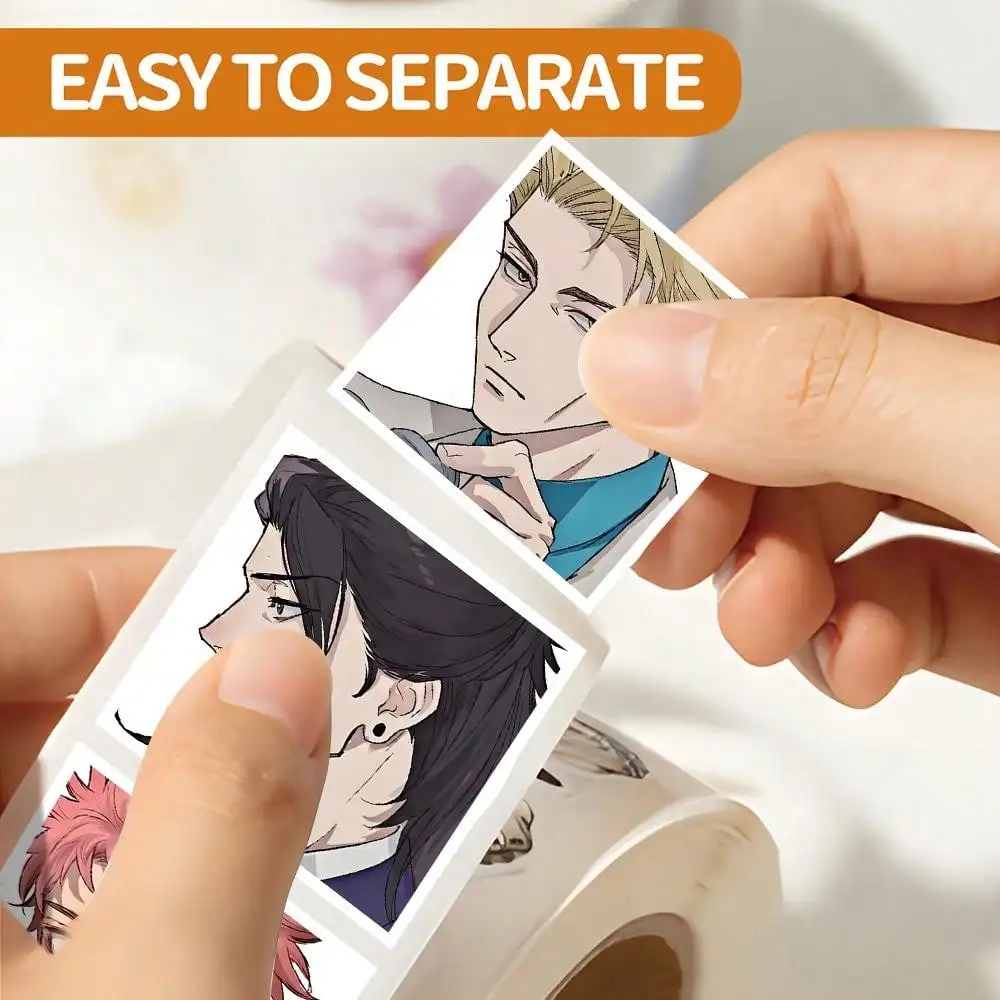 500 قطعة/لفة الكرتون Jujutsu Kaisen لفة ملصقات الإبداعية DIY بها بنفسك الزخرفية اللوحي الغيتار سيارة ختم الشارات حساب اليد الاطفال الهدايا