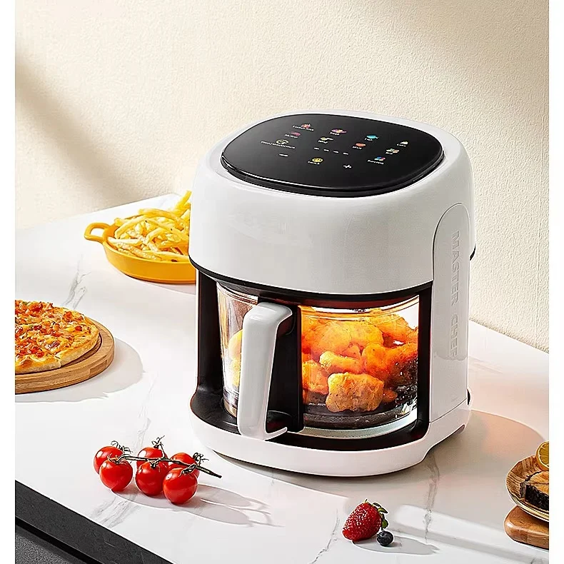 

360℃ Panoramic Visual Fried Basket Low Watt Non-Stick 4L Air Fryer
