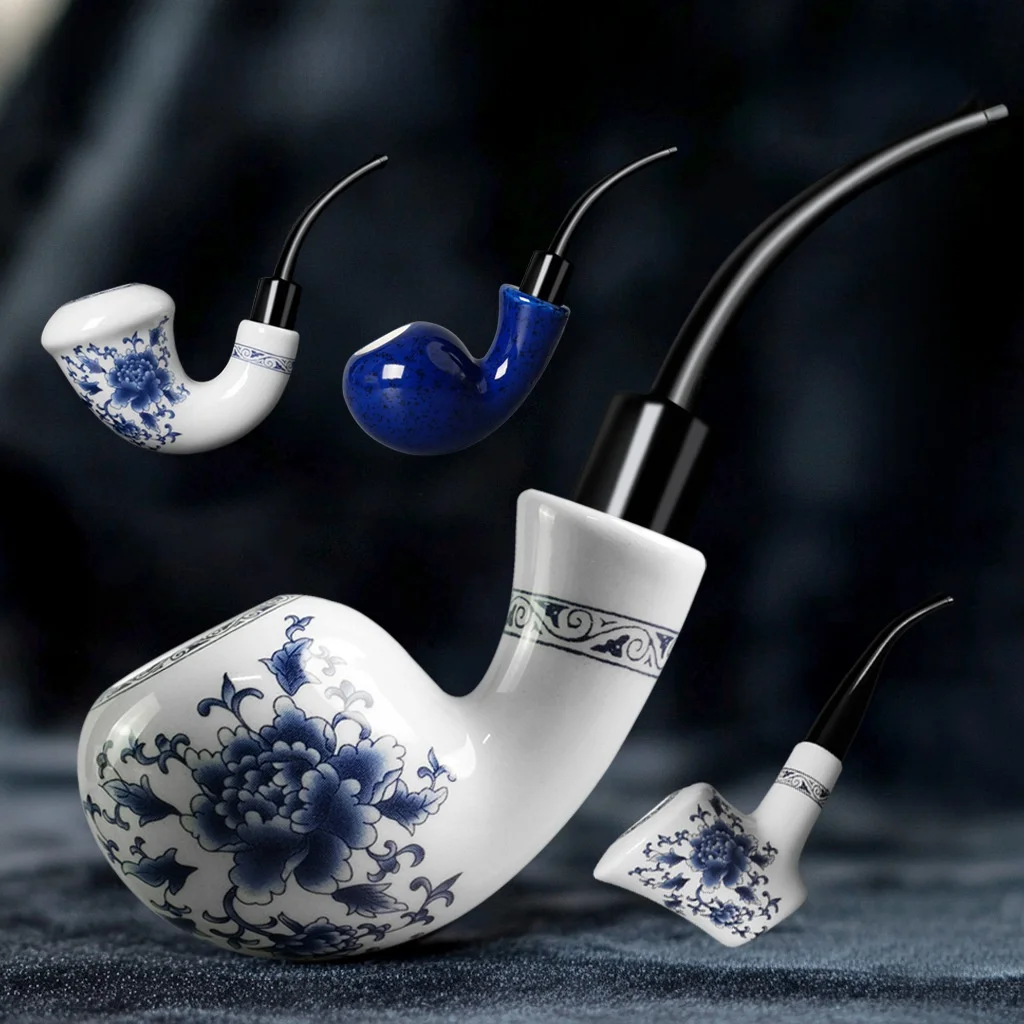 

Beginner Friendly Cerc Pipe Wood Fraance Clay Body Filter Acrylic Moutiece Straight Sle ing Pipe for Home Use