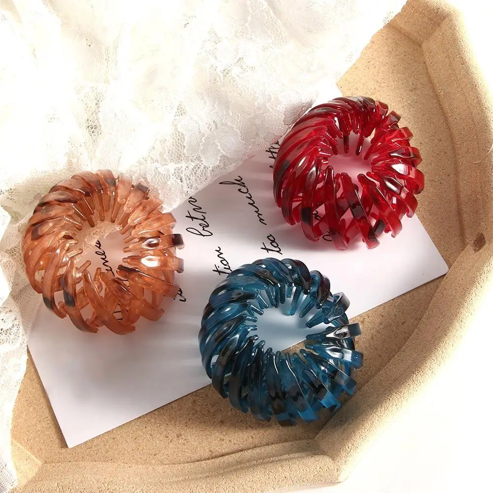 

Tools Hair Accessories Vintage Stretch Meatball Head Temperament Hair Ring Bird's Nest Bun Maker Ponytail Buckle Hair Claw