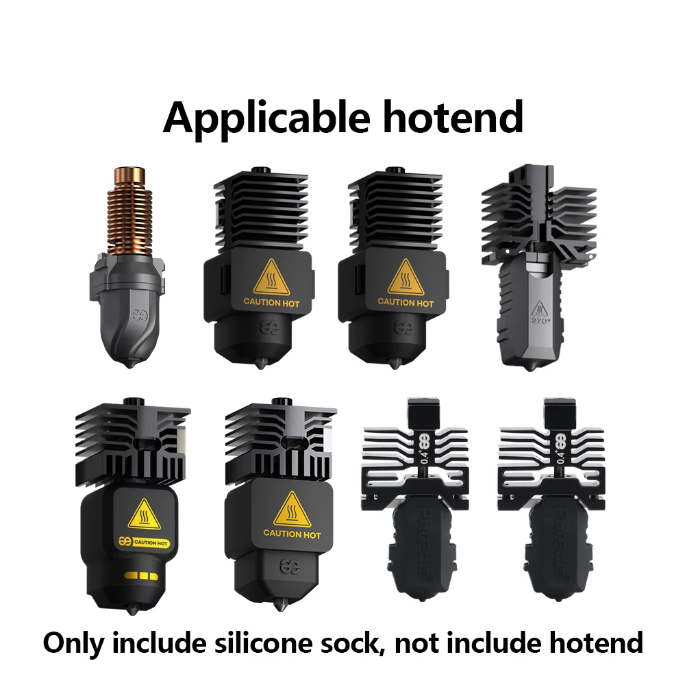 Trianglelab® Phaetus Conch Hotend Silicone Socks Hotend Sleeve For QIDI Plus 4 AD5M A1 MINI P2S H2D X1P1 Endcoat Sic
