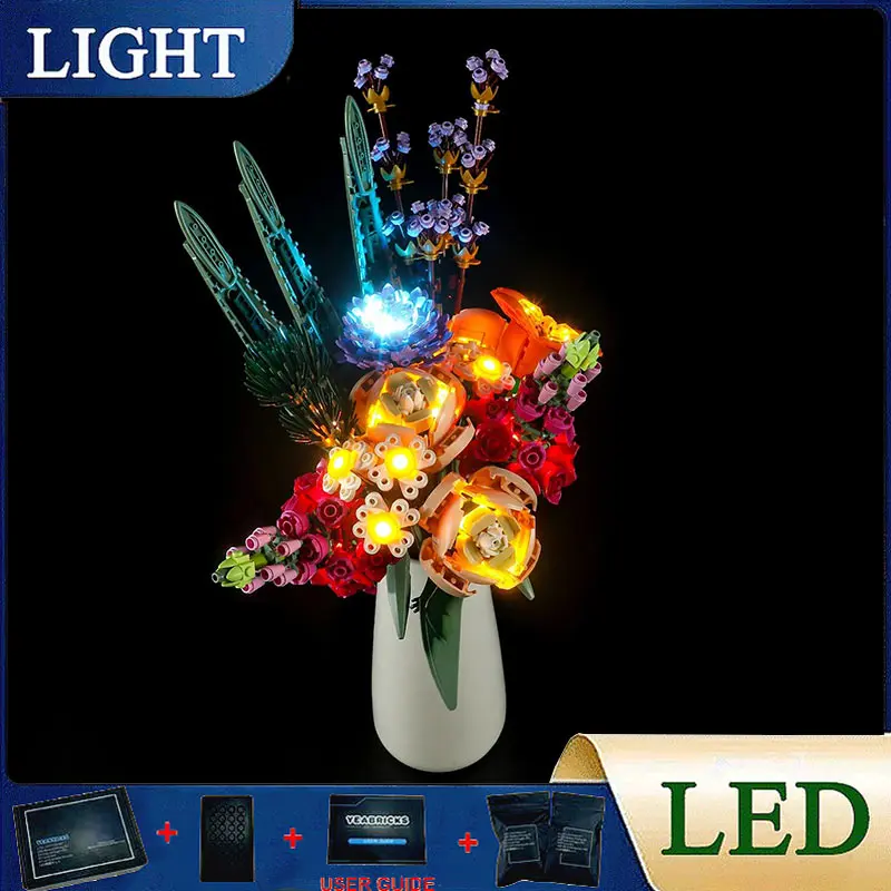 

DIY LED Light Kit For LEGO 10280 Flower Bouquet (Only LED Light,Without Blocks Model)