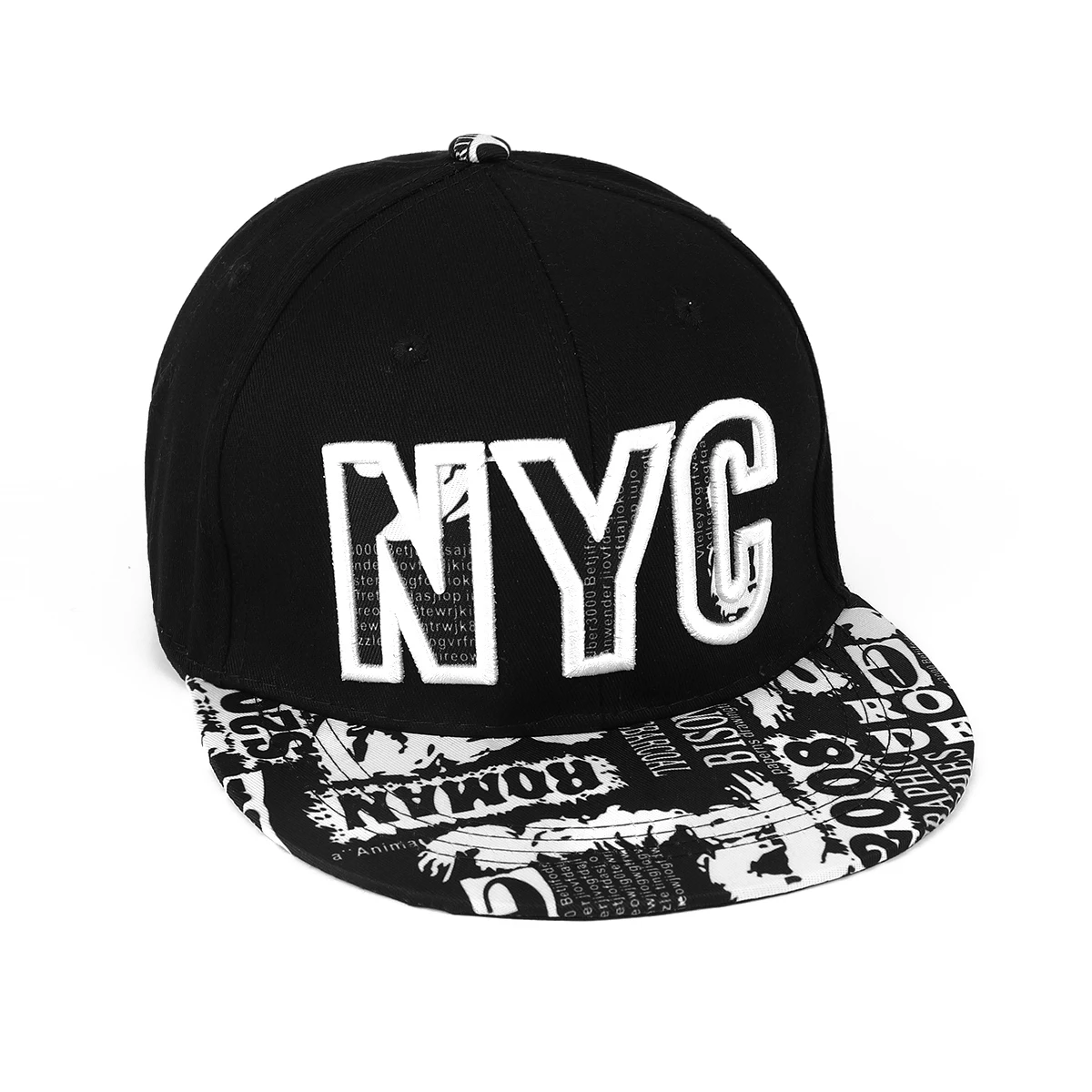 หมวกปีกแบนพิมพ์ลายหลากสีสไตล์ย - Embroidery Nyc บทวิจารณ์และราคา