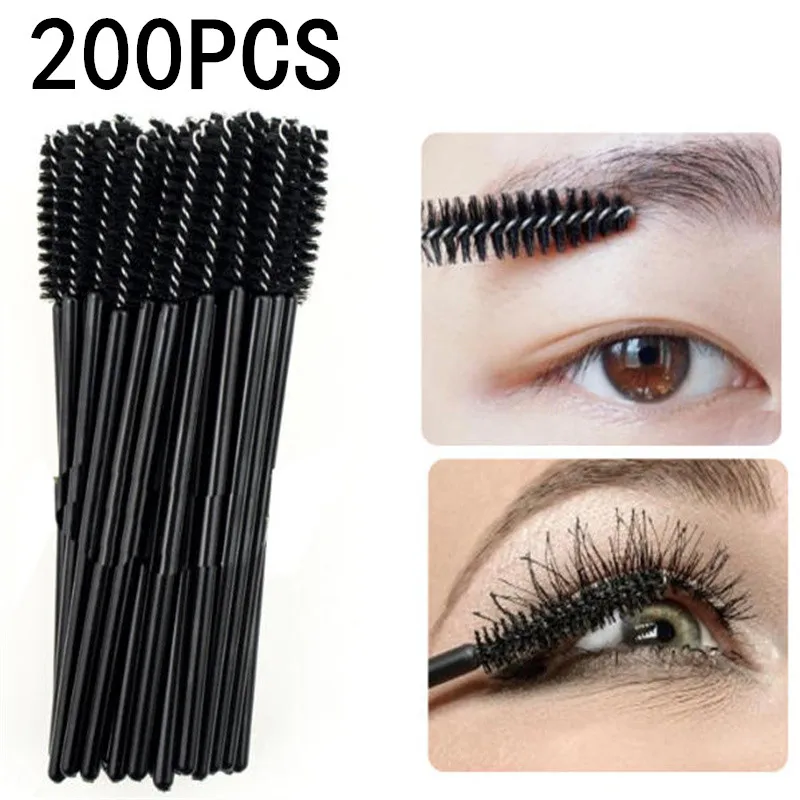 50/100/200PCS Double Use Eyelashes Brushes Set Lash Mascara Brush For Lashes Extension Eyebrow Wands Applicator Makeup Tools