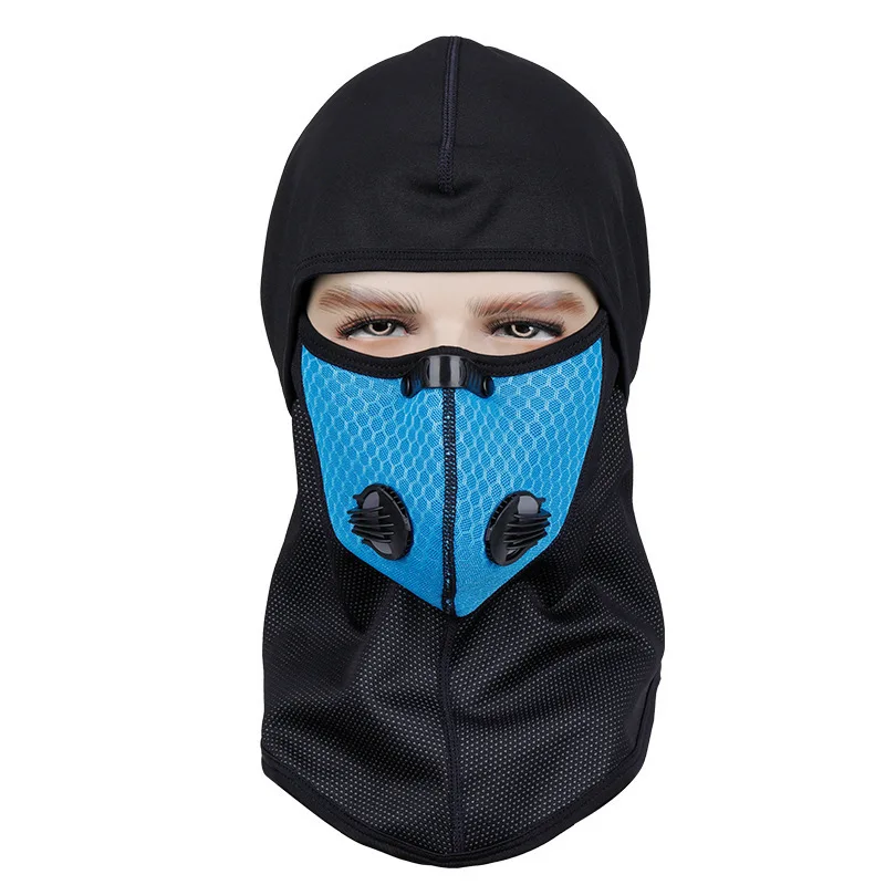 

Зимний уличный дышащий теплый головной убор для езды на велосипеде, флисовая маска, дыхательный клапан, ветрозащитный, с блокировкой температуры, холодостойкий, для катания на лыжах