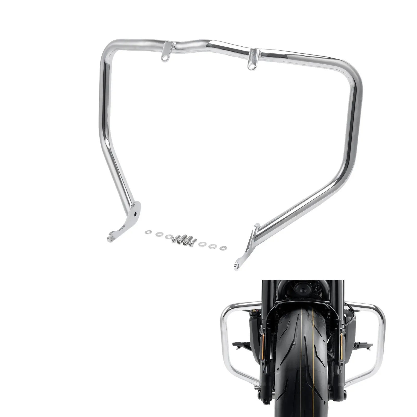 Chrome Highway Engine Guard Crash Bar Fit For Harley Sportster S RH1250S 21-24