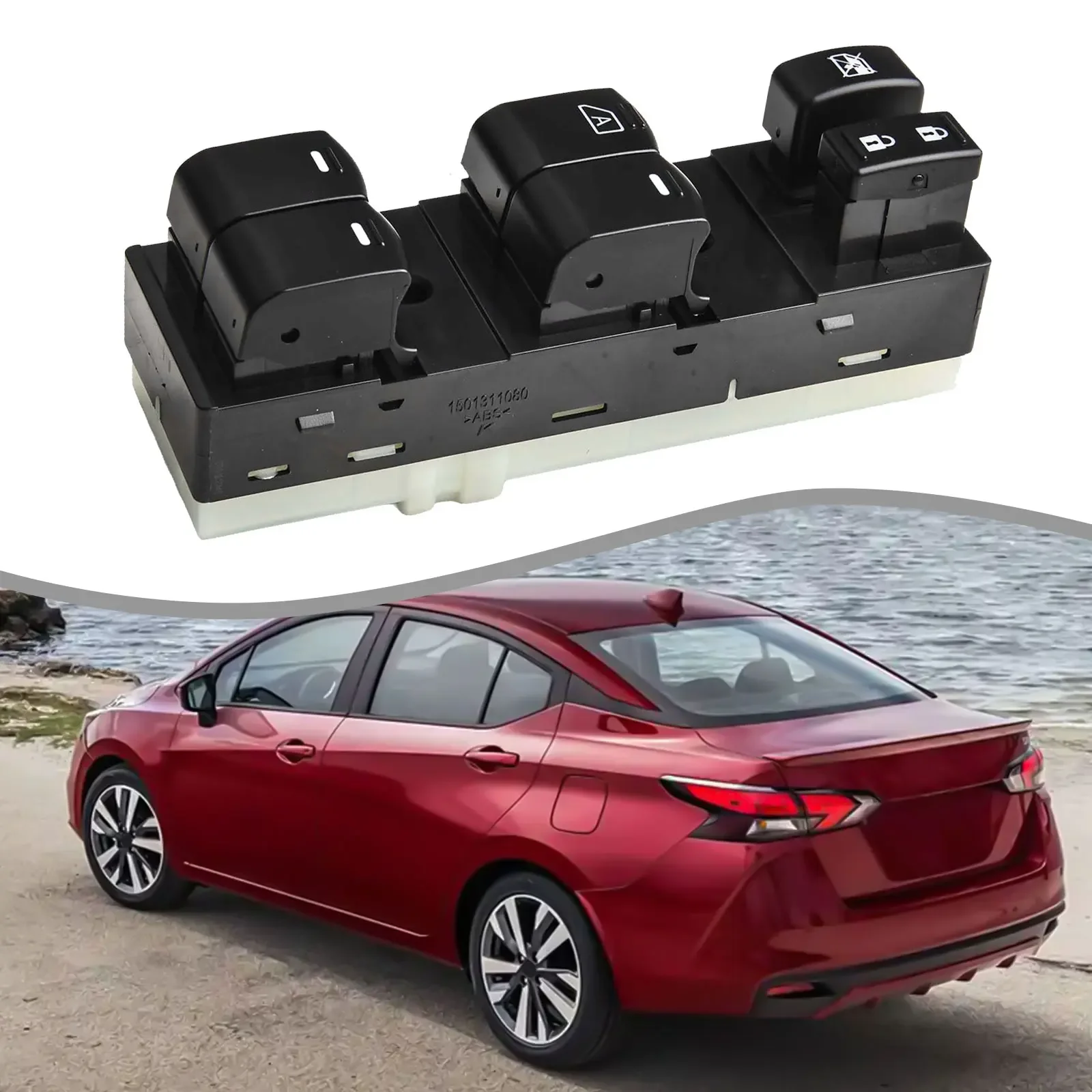 

Electric Window Switch Replacement for Nissan's For Sunny Series from Year Model '07 to '19 Part No 254013AWOA
