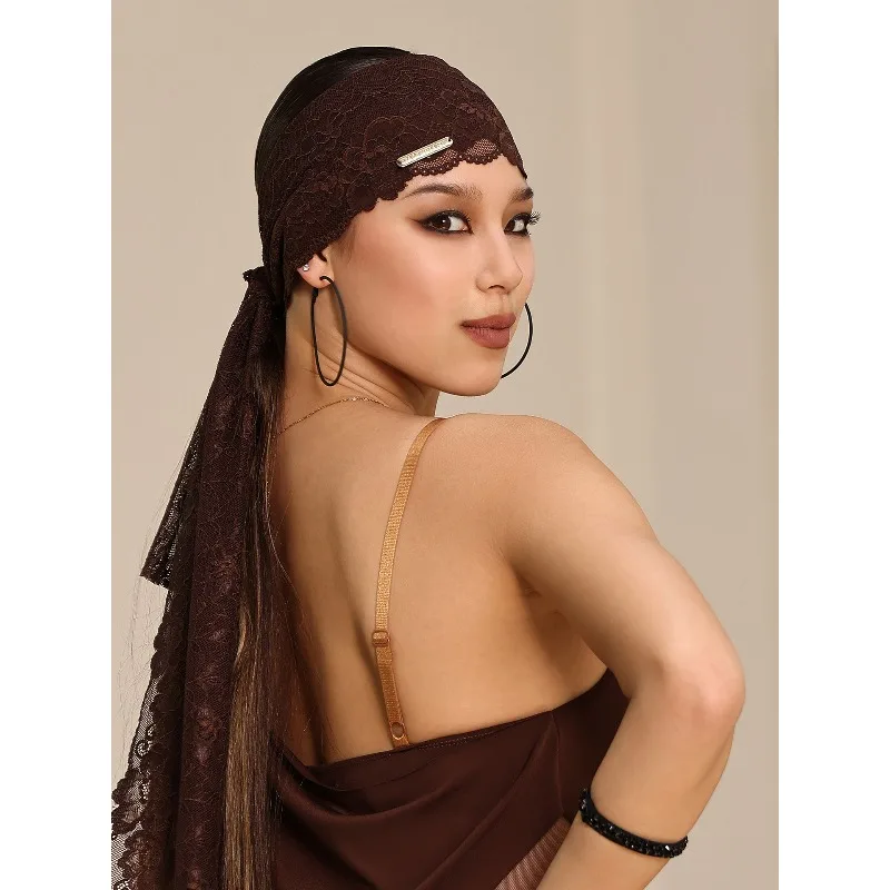 Customized Udance Wide and Narrow Exquisite Lace in Various Colors Professional Latin Dance Hairband with Versatile Charm YD318