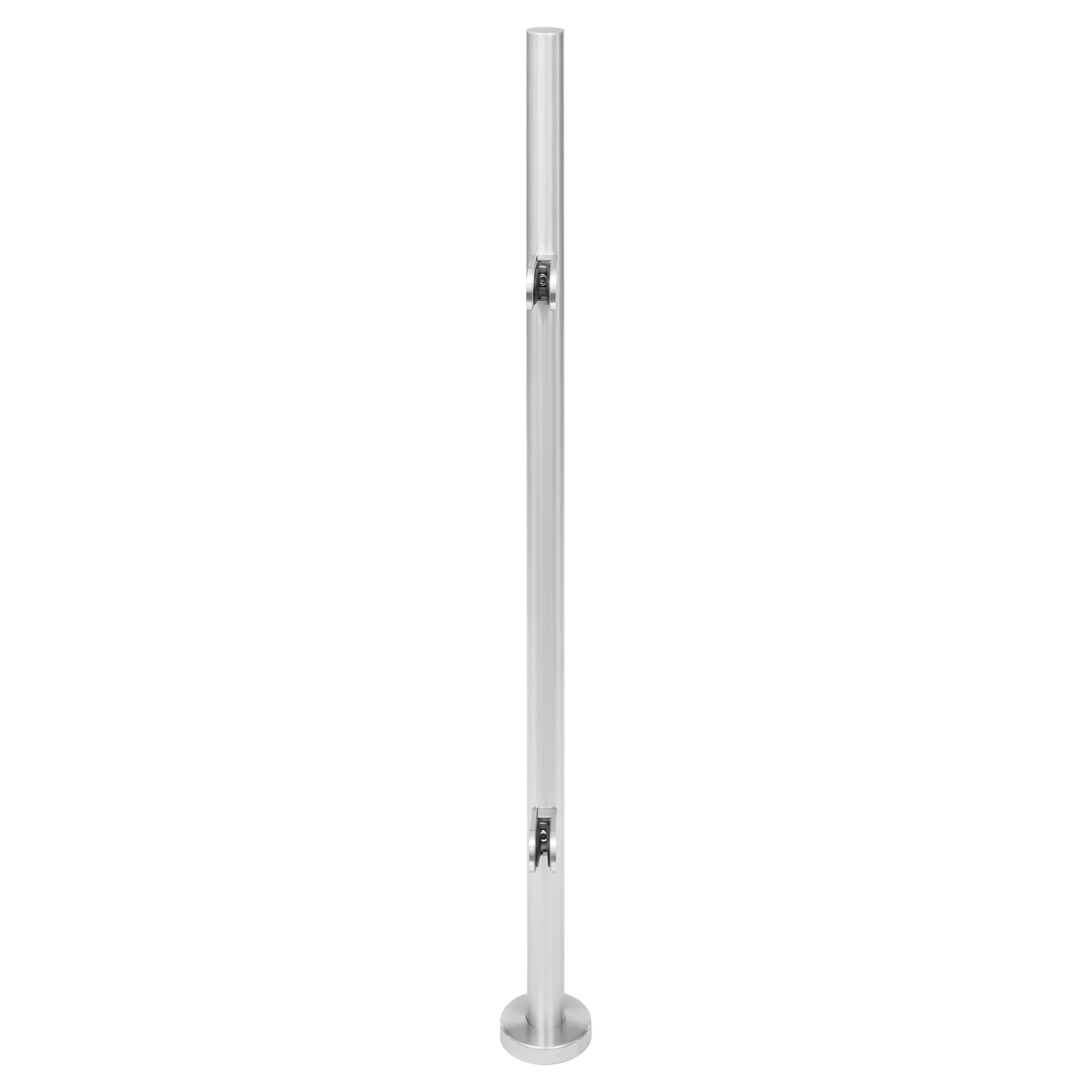 Poste de Aço Inoxidável 316 para Corrimão de Vidro, Corrimão de Varanda de 43,3 polegadas, Base de 3,94 polegadas para Escada e Cerca de Piscina, Suporte DIY para Painel de Vidro