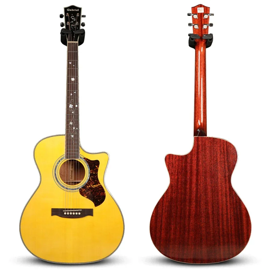 

Gabriel Cost effective GR18 solid wood Engelmann spruce top OM handmade 41 inch acoustic guitar with back for wholesale