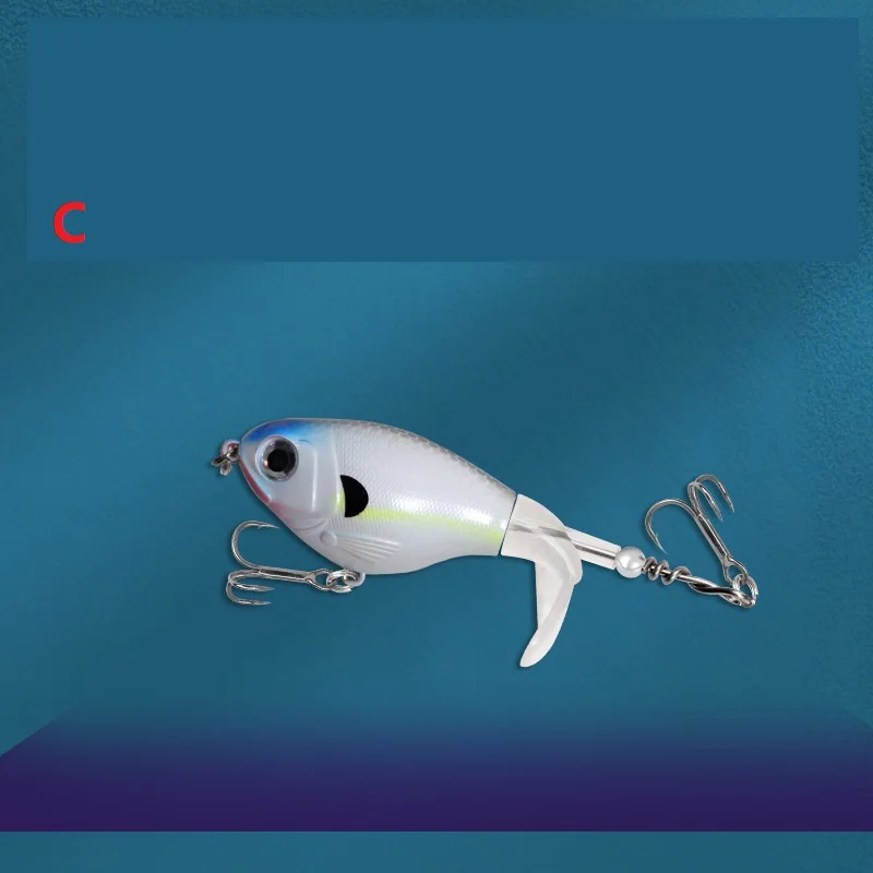 

6 шт. 16,5 г и 6 г искусственная жесткая приманка трактор плавающий пропеллер приманки вращающийся хвост жесткий мягкий вращающийся хвост