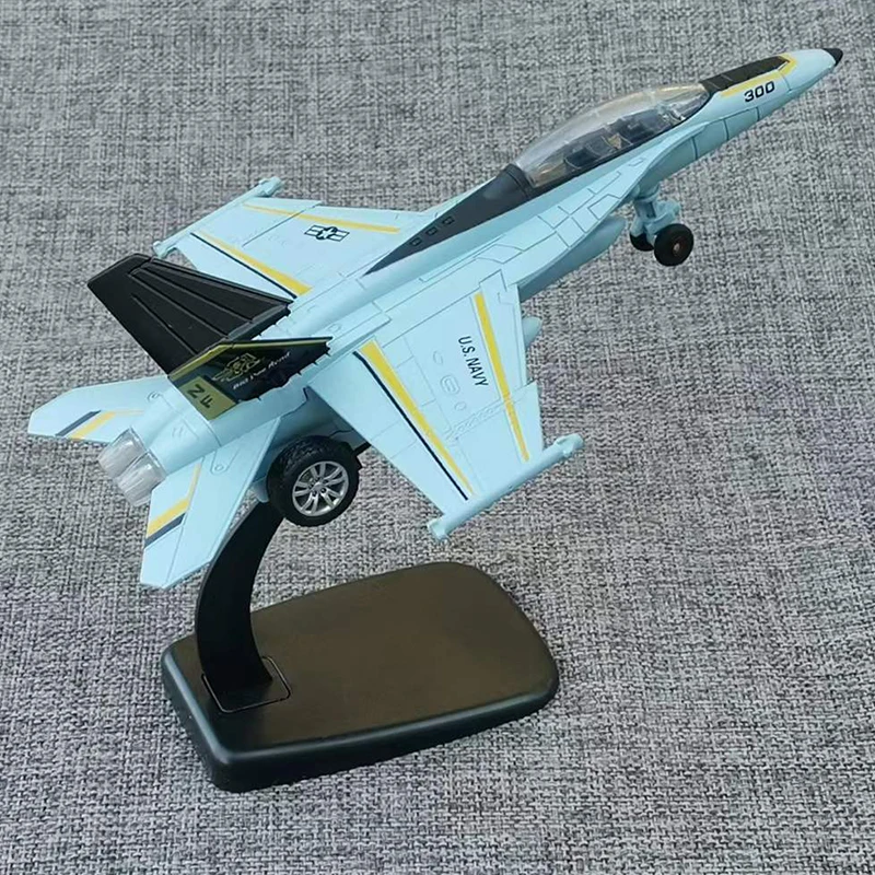 

1:72 21CM alloy F-18 American fighter jet Bumblebee model aircraft sound and light hot selling new product children's gift