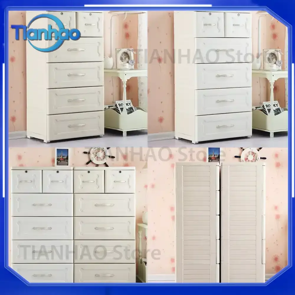 High Value European Solid Color Classification Storage Cabinet Assembly for Baby Out of Season Clothes and Quilt Storage Box