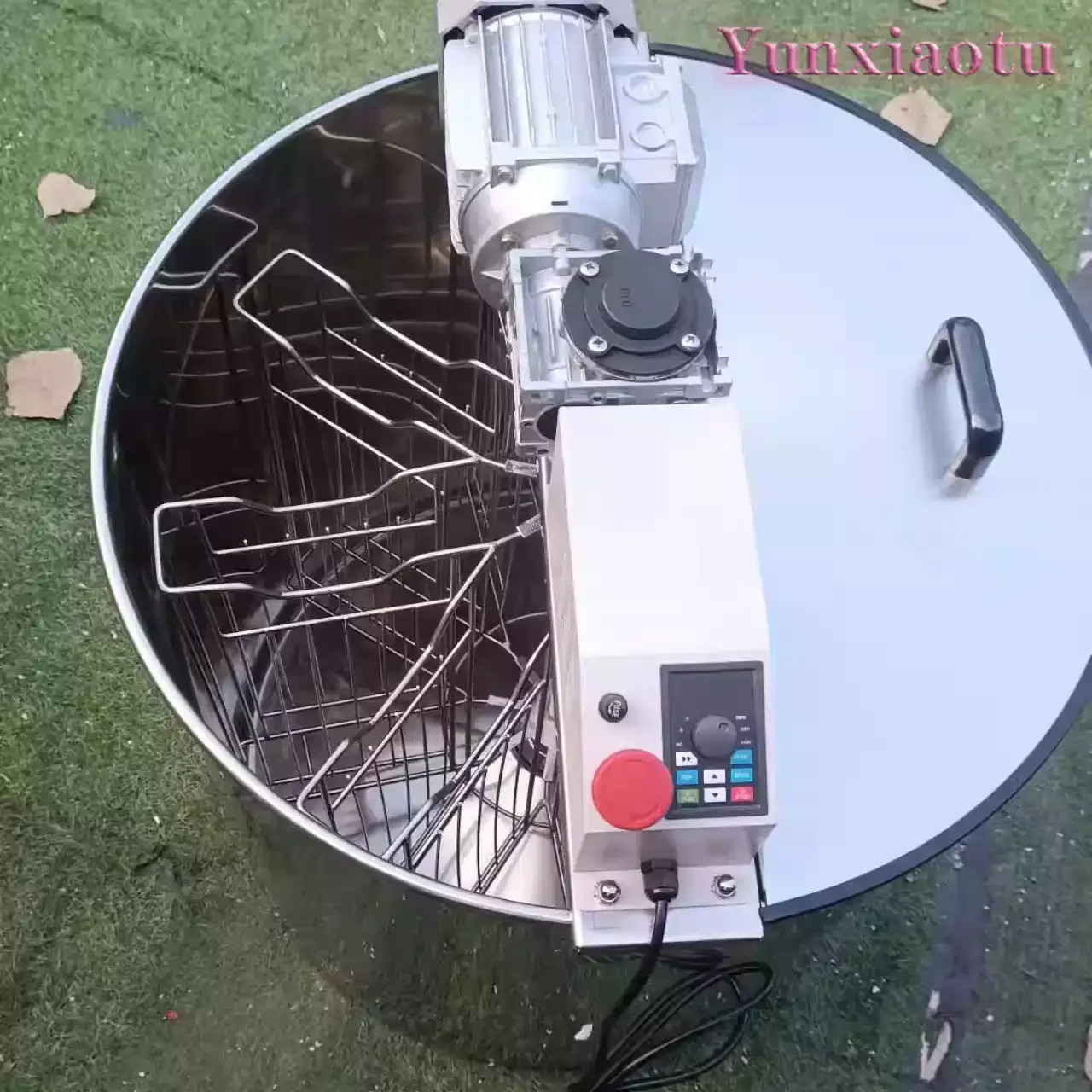 Electric honey shaker thickened stainless steel honey separator thickened bee bucket sugar throwing honey beekeeping tools