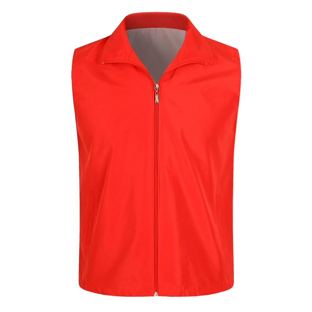 Veste en émail orange pour hommes et femmes, vêtements de travail à fermeture éclair, gilets de pêche, durable et fonctionnel, extérieur