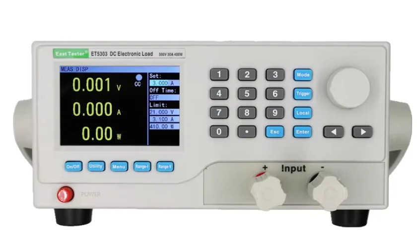 Single channel Programmable DC Electronic Load ET5302/ET5303 500V/15A ,30A/400W With USB interface Free PC software