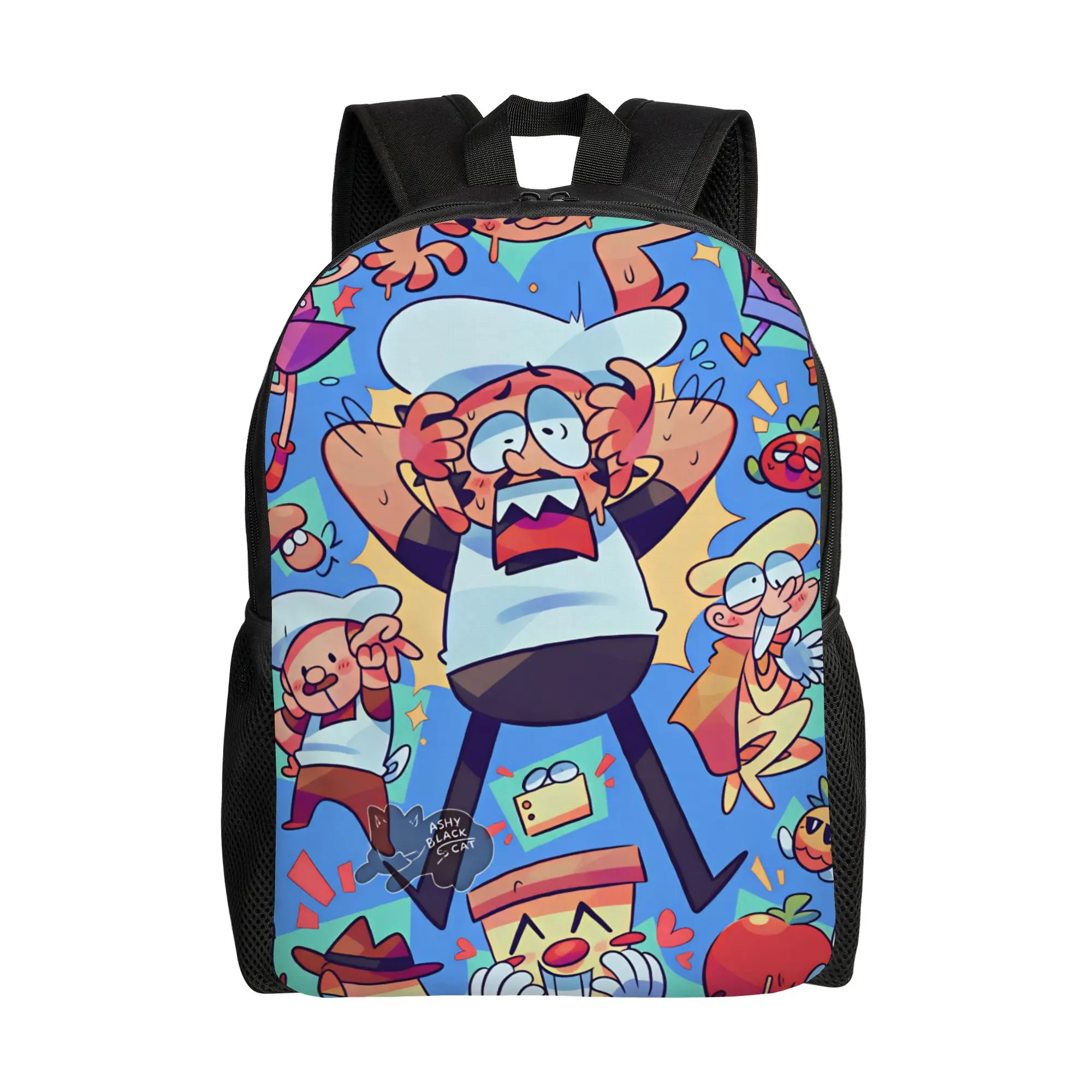 Pizza Towers Game  Backpack Girl  Lightweight Backpacks Polyester Streetwear School Bags Travel Colorful Rucksack