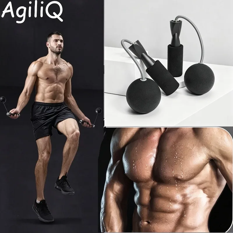 AgiliQ Wireless Jump Rope Home Workout Skippi Rope Weight Train Fitness Gym Appliances Bodybuilding Equipment Men Women Exercise