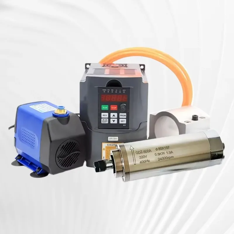 Machine Tool Spindle 1.5KW CNC Spindle Motor ER16 220V 24000RPM for CNC Router Machine with Inverter