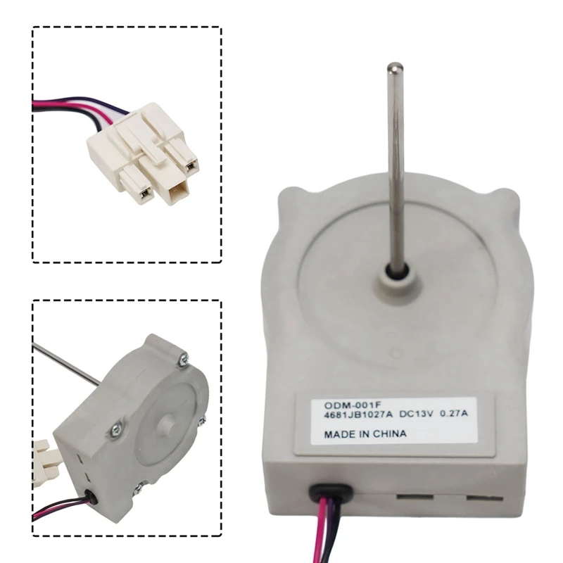 Motor de ventilador evaporador para geladeira, freezer, dc 13v, para geladeira 4681jb1027a b196acf GC-A207NIS GR-B207NIS GC-B197WFS