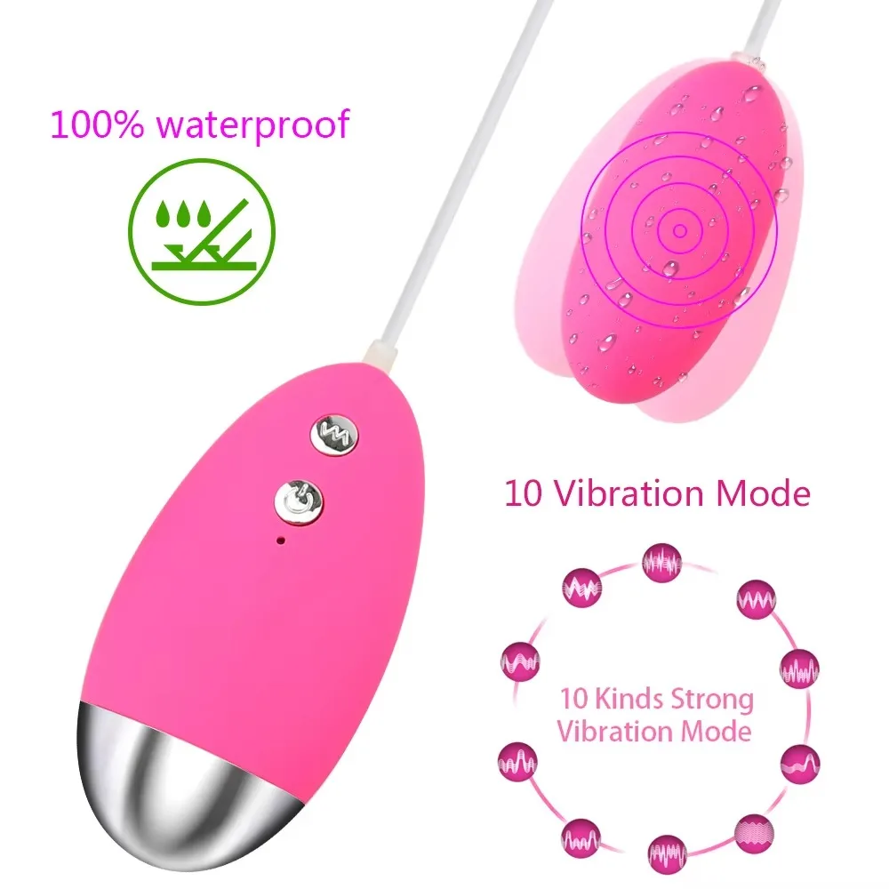 Usb 10 velocidades poderoso ovo vibrador clitóris brinquedos sexuais para mulheres bola vaginal g-ponto massageador controle remoto ovo vibratório