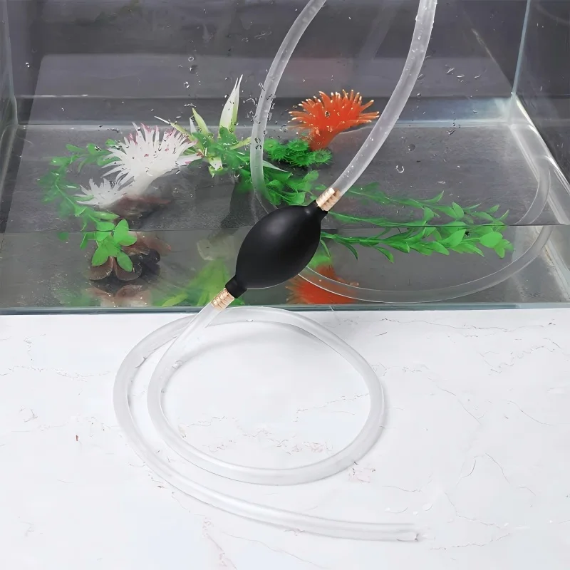 Multifunktionale Tragbare Strohpumpe, Aquarium-Wasserwechsler, Flexibler PVC-Schlauch – Detail 3