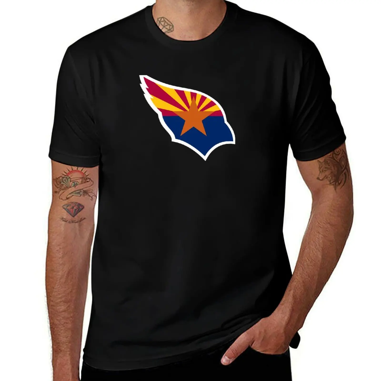 

Cardinal Flag 3 T-Shirt plus size tops vintage clothes kawaii clothes Men's cotton t-shirt