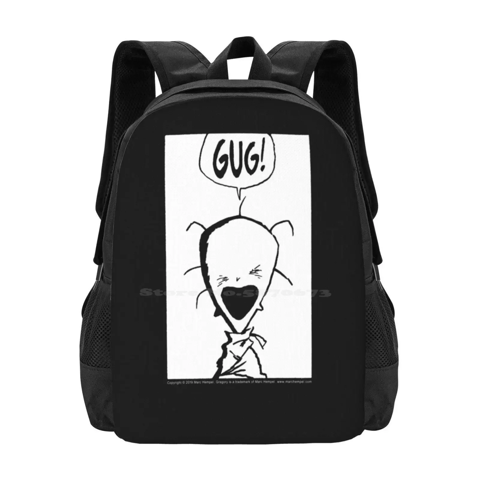 

Gregory™ Gug! Mug (& Other Stuff) Hot Sale Schoolbag Backpack Fashion Bags Marc Hempel Gregory Comic Books Comics Graphic