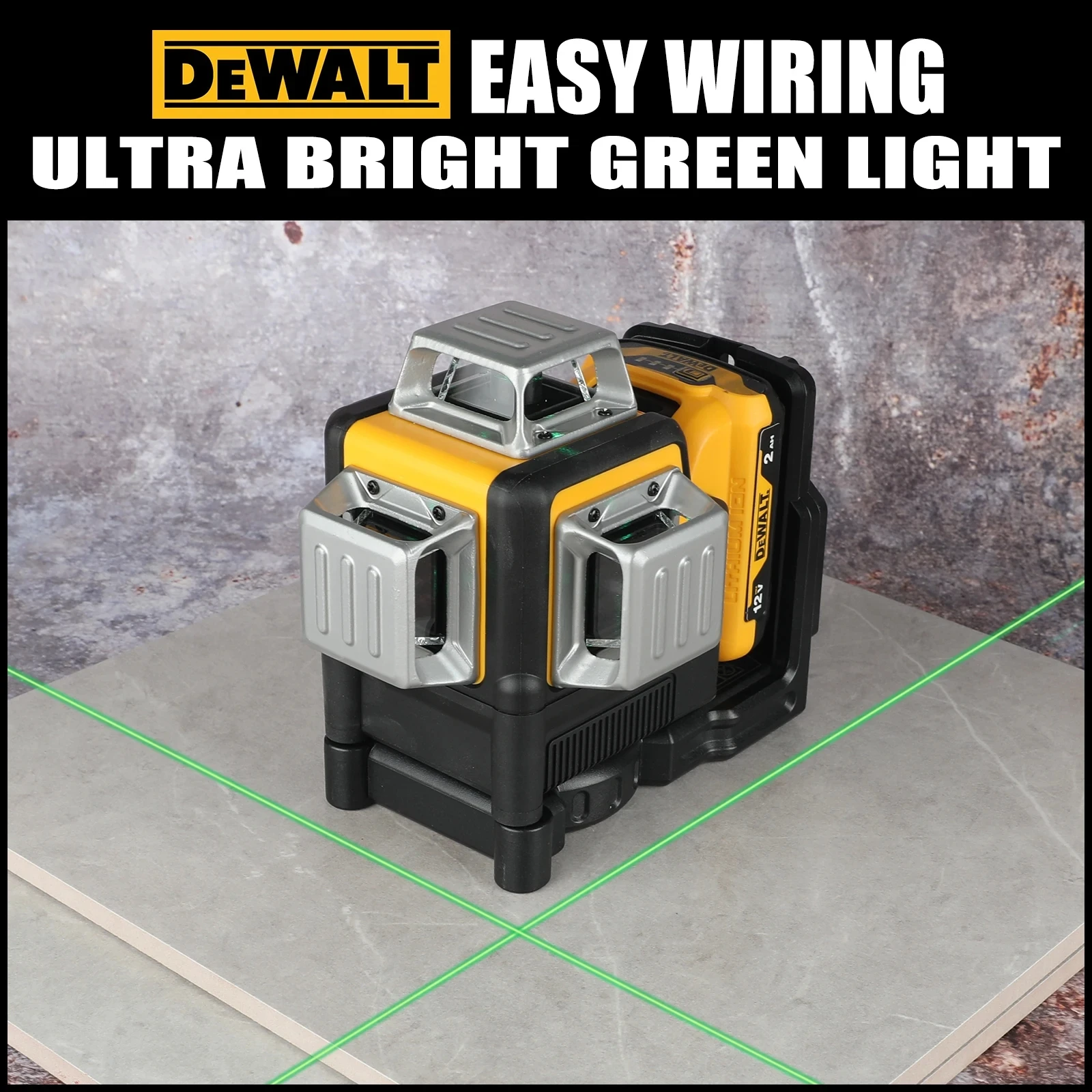 

DEWALT DW089LG Green Beam Laser Level 2026 12 Lines Self-Leveling 360° for Construction And Decoration Work