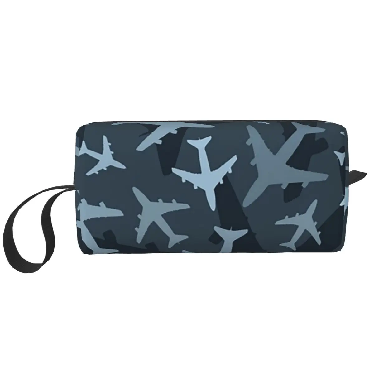 Random Airplanes Aviation Fighter Pilot Pencil Case for Students Pen Box Pencil Bag Stationery Supplies Women Organizer Pouch