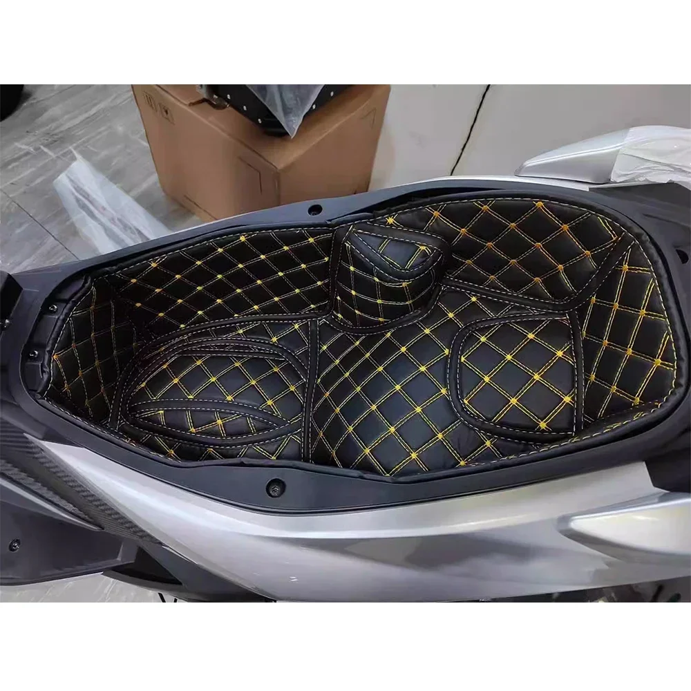 Motorcycle Accessories Trunk Cargo Liner Protector Seat Pad Storage Box Mat Leather For Aprilia SR GT 200 125 SRGT200 SRGT125