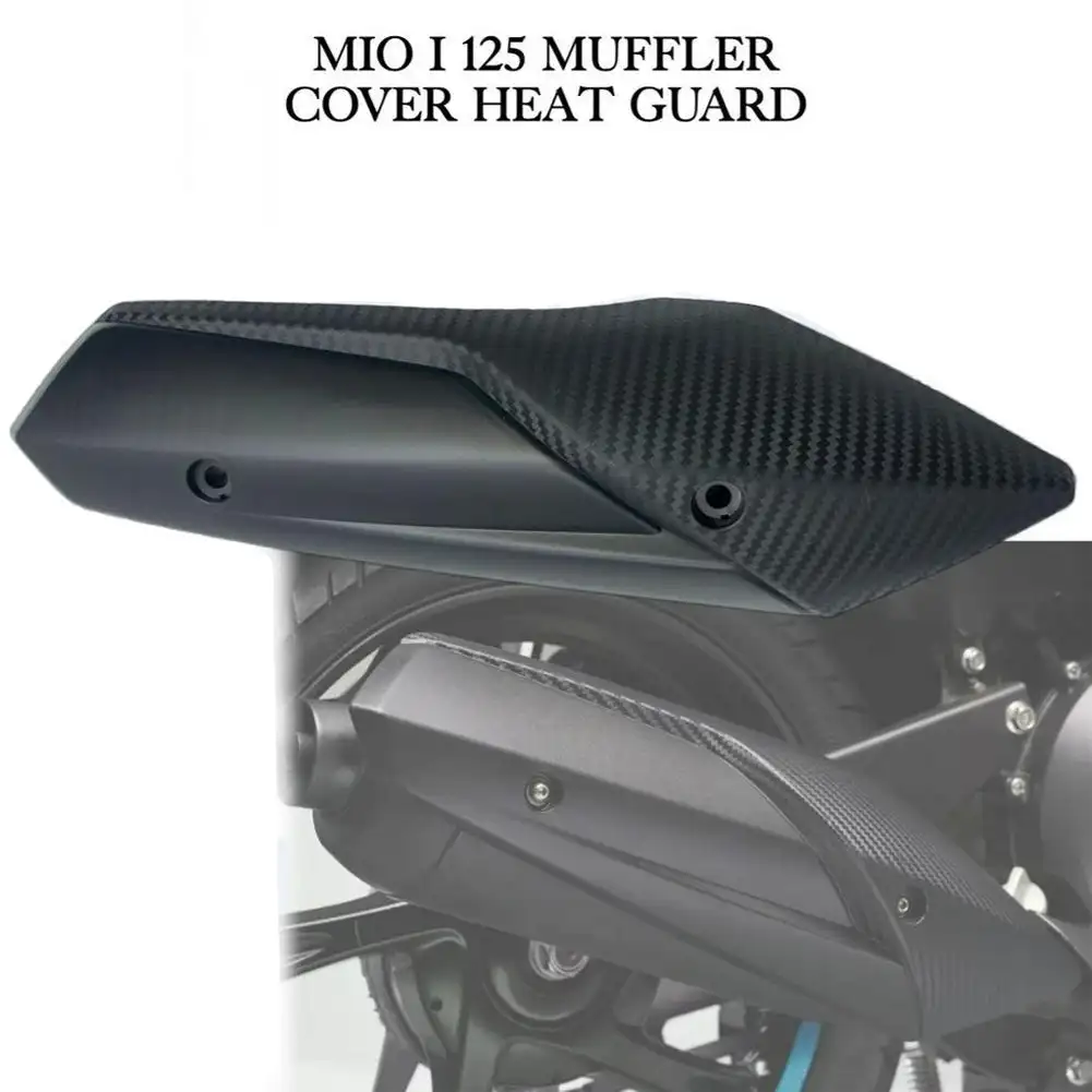 Accesorios modificados para motocicleta, silenciador de escape ABS negro, cubierta protectora de protección térmica para Yamaha MIO i125