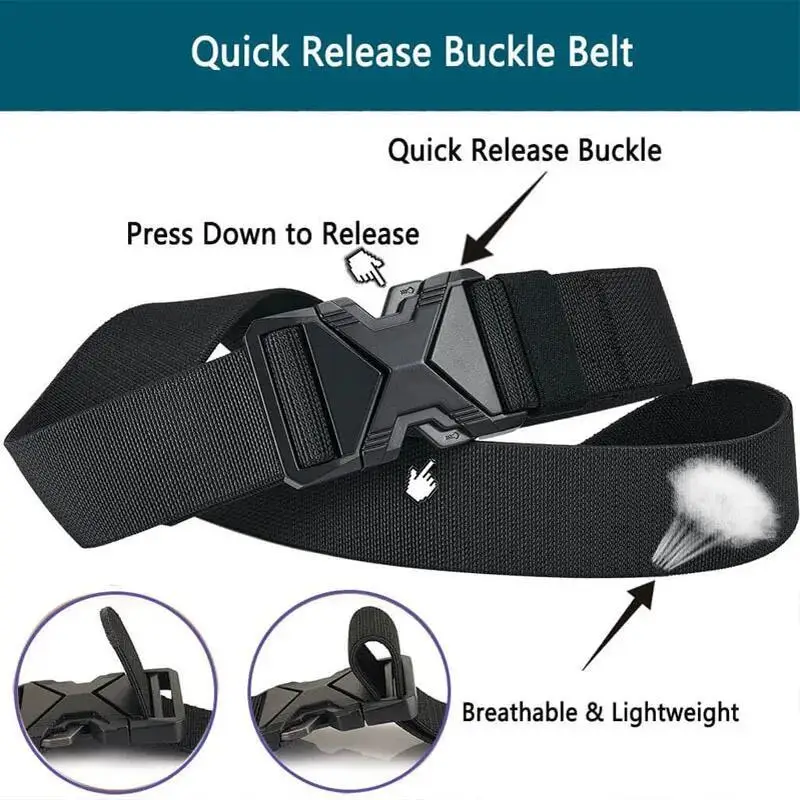 Men's Tactical Belt  Braided Outdoor Training Military Belt Canva Casual Mountainee Trouser Pants Jeans Buckle Waist Belt