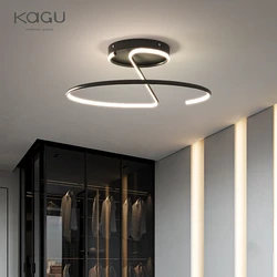 KAGU Living Room Lamp LED Chandeliers Indoor Lighting Light Fixture Kitchen Lustre Lamps White Chrome Lamp Fixture Home Decor