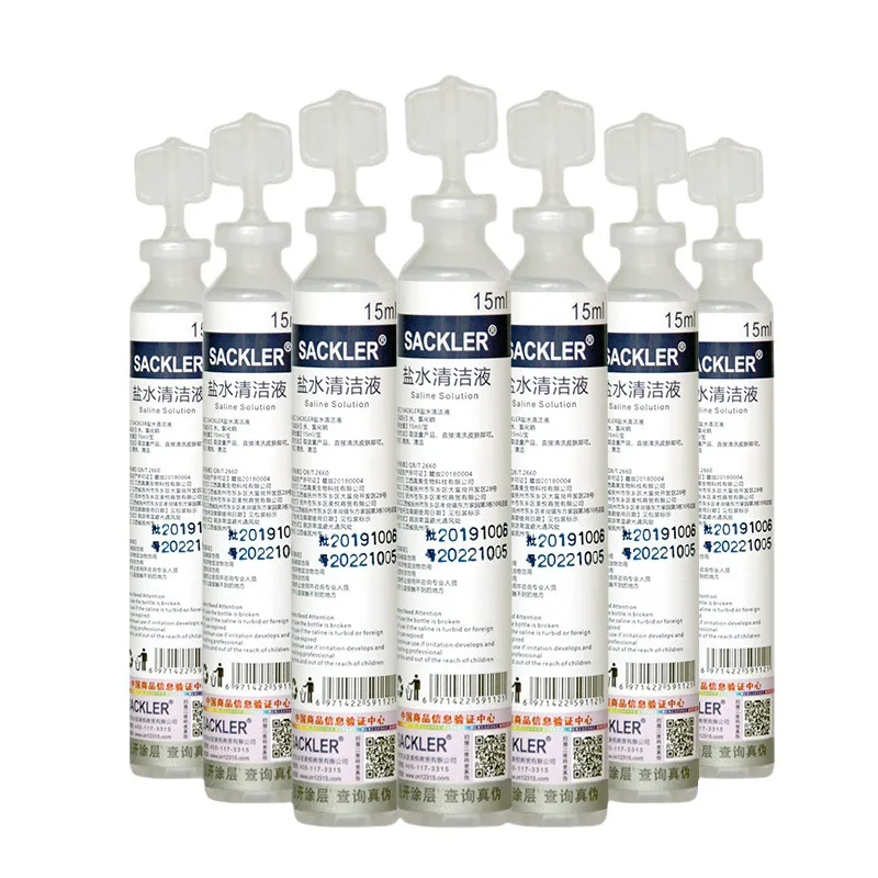 

10Pcs Sodium Chloride Physiological Saline For Tattoo 0.9 Topical Dilute Salt Water for Cleaning 15ML