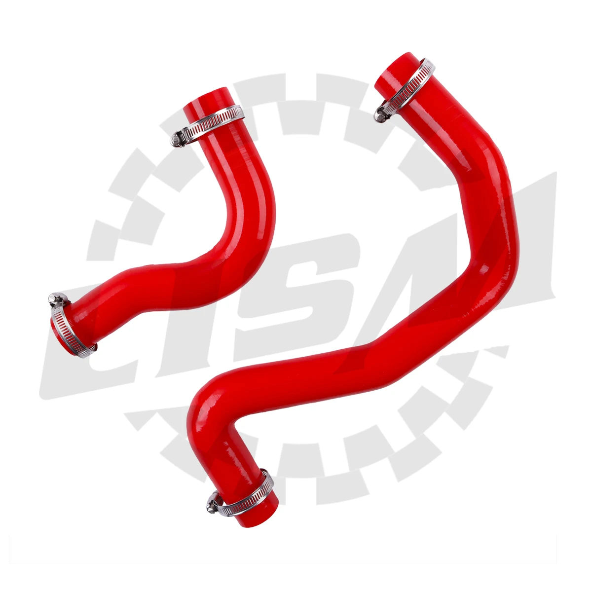 2PCS For 2005-2014 Mitsubishi Triton MN L200 4D56 2.5L Turbo 06 07 08 09 10 11 12 13 Silicone Radiator Coolant Pipe Tube 4ply