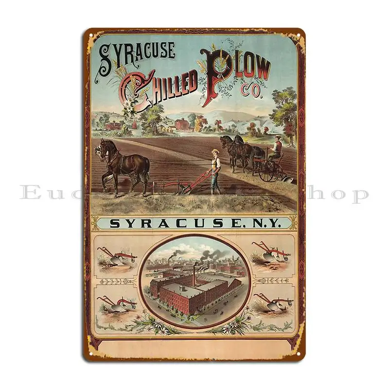 Stk501634a Vintage Advertisement For Syracuse Chilled Plow Company Metal Signs Retro Club Printing Wall Custom Tin Sign Poster