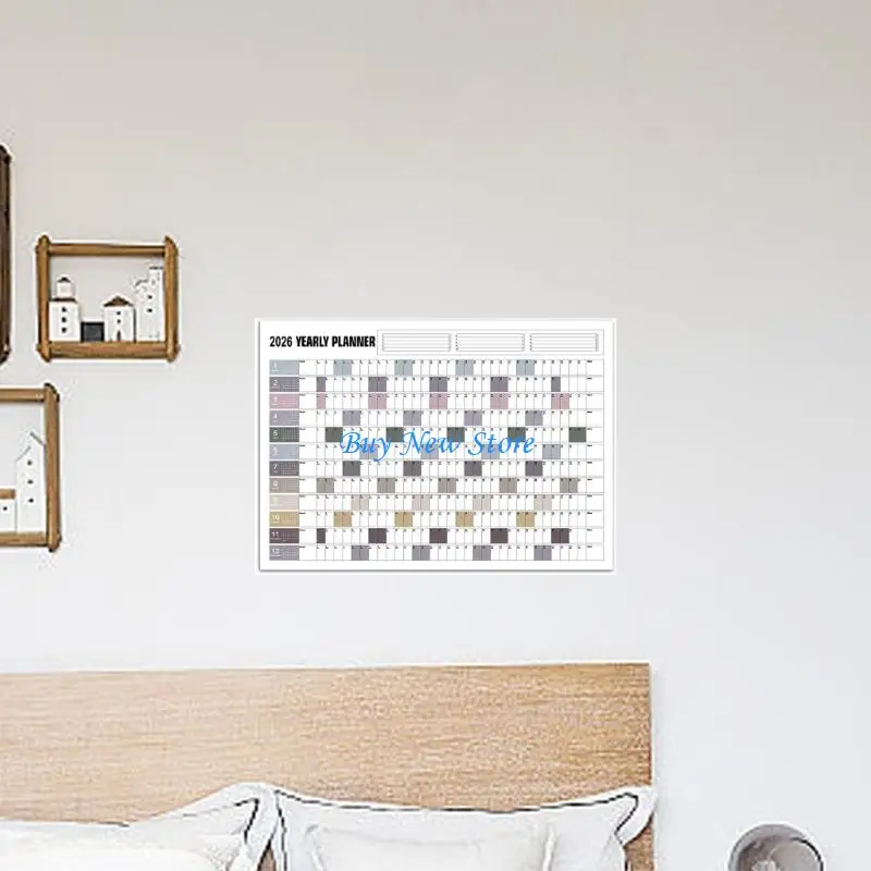 20ce 2026 Calendario murale Pianificatore organizzatore case planner annuale 74x52,5 per pianificazione