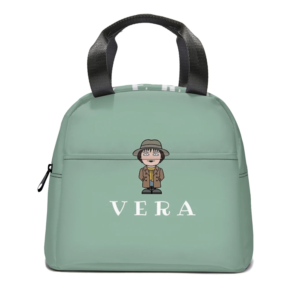 

Vera Portable Lunch Bag Food Thermal Box Durable Cooler Lunchbox with Shoulder Strap Picnic Bag Office